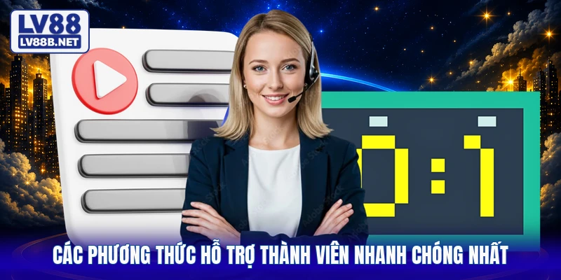 Các phương thức hỗ trợ thành viên nhanh chóng nhất