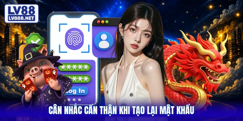 Cân nhắc cẩn thận khi tạo lại mật khẩu