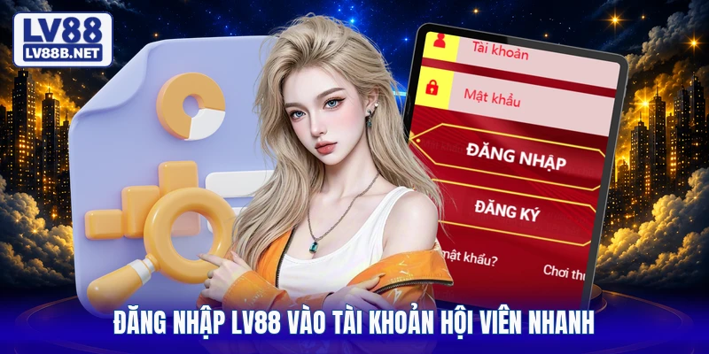 Đăng nhập LV88 vào tài khoản hội viên nhanh