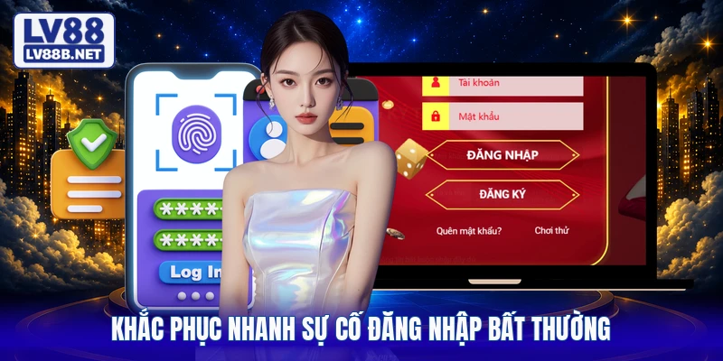 Khắc phục nhanh sự cố đăng nhập bất thường