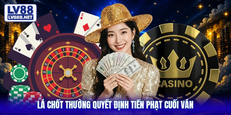 Lá chốt thường quyết định tiền phạt cuối ván