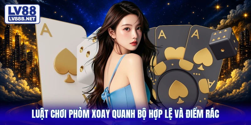 Luật chơi phỏm xoay quanh bộ hợp lệ và điểm rác