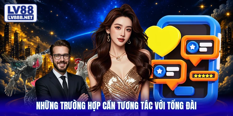Những trường hợp cần tương tác với tổng đài