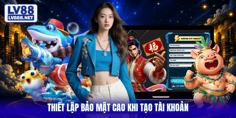 Thiết lập bảo mật cao khi tạo tài khoản